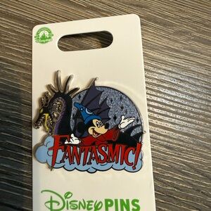 Disney Fantasmic Pin with Black and Blue Accents